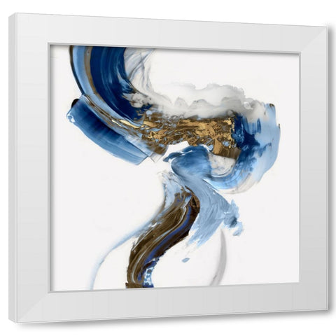 Splash of Abstract II  White Modern Wood Framed Art Print by PI Studio