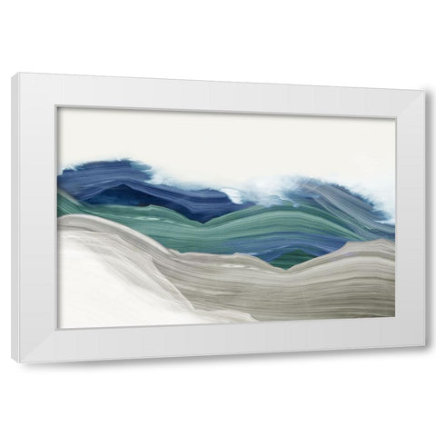 Mountain Swirl  White Modern Wood Framed Art Print by PI Studio