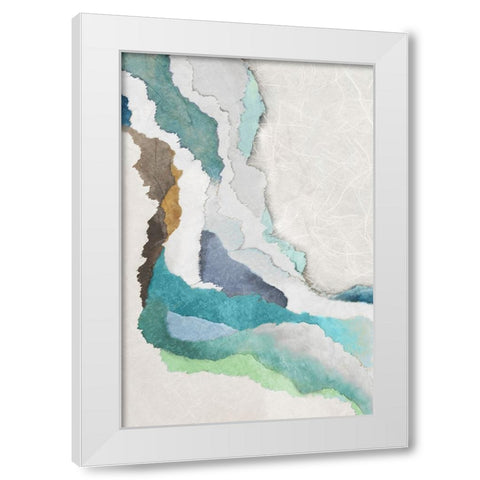 Ripple Flow II  White Modern Wood Framed Art Print by PI Studio