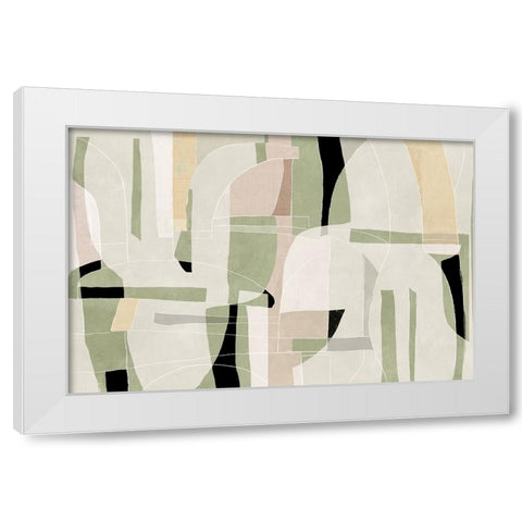 Sunny Barelona  White Modern Wood Framed Art Print by PI Studio