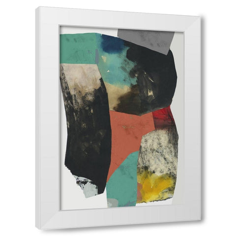 Multi Composition  White Modern Wood Framed Art Print by PI Studio