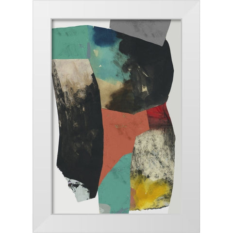 Multi Composition  White Modern Wood Framed Art Print by PI Studio