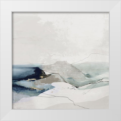 Delicate Dunes I  White Modern Wood Framed Art Print by PI Studio