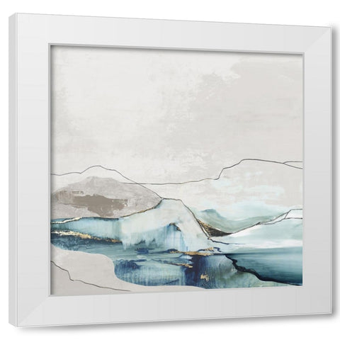 Delicate Dunes II  White Modern Wood Framed Art Print by PI Studio