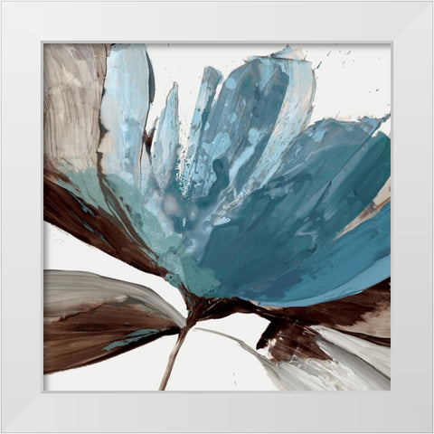 Grande Flower I  White Modern Wood Framed Art Print by PI Studio