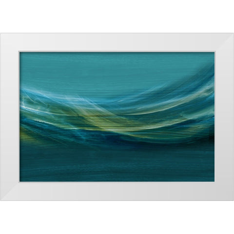 Glass Smoke  White Modern Wood Framed Art Print by PI Studio