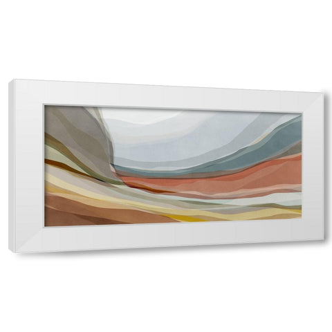 Desert Hills  White Modern Wood Framed Art Print by PI Studio