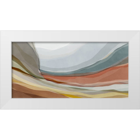 Desert Hills  White Modern Wood Framed Art Print by PI Studio