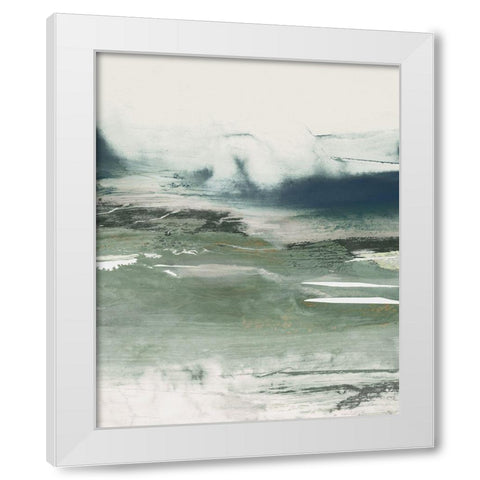 Emerald Daze II  White Modern Wood Framed Art Print by PI Studio