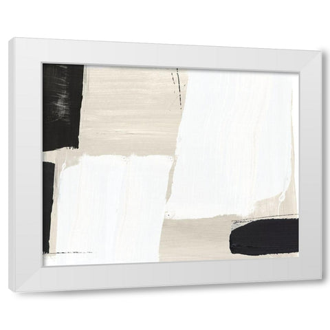 Checkmate II White Modern Wood Framed Art Print by PI StudioÂ 