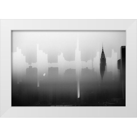 Happenstance White Modern Wood Framed Art Print by Provencio, Phil
