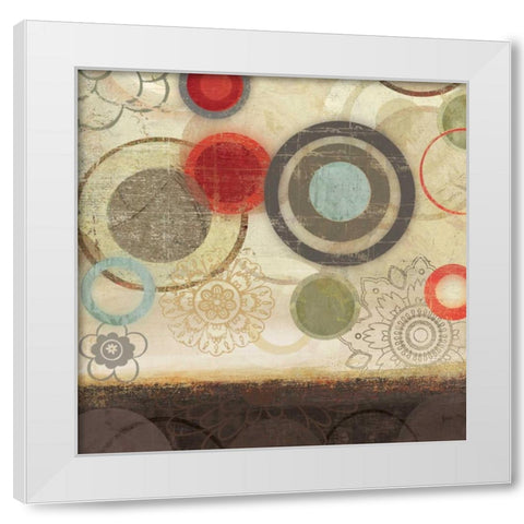 Colourful Elements I White Modern Wood Framed Art Print by Pearce, Allison