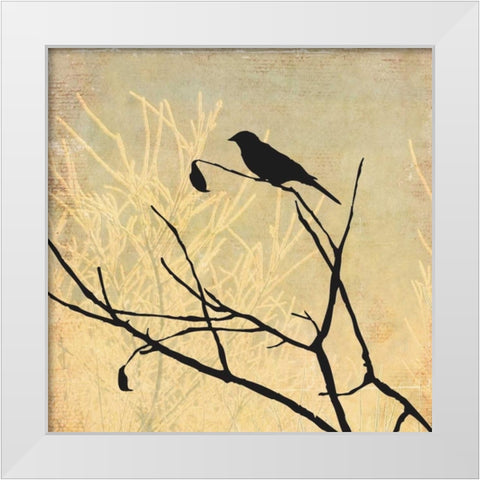Perched White Modern Wood Framed Art Print by Pearce, Allison