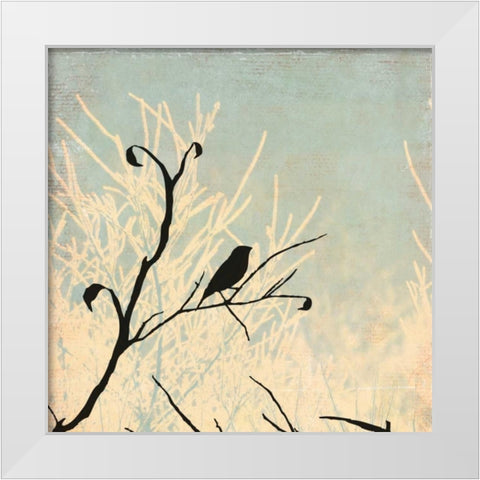 Sitting White Modern Wood Framed Art Print by Pearce, Allison