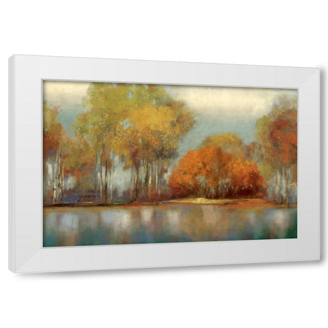 Reflections White Modern Wood Framed Art Print by Pearce, Allison