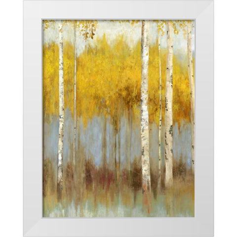 Golden Grove II White Modern Wood Framed Art Print by Pearce, Allison
