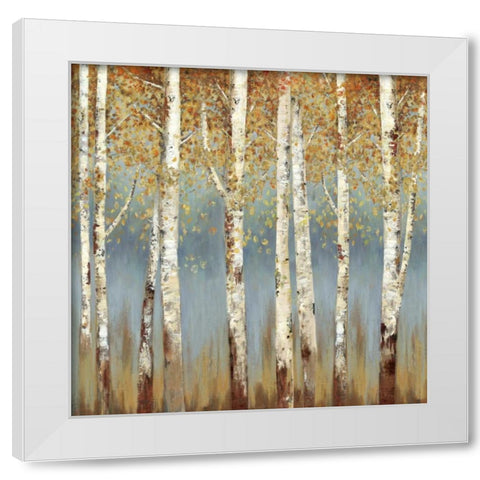 Falling Embers I - Mini White Modern Wood Framed Art Print by Pearce, Allison
