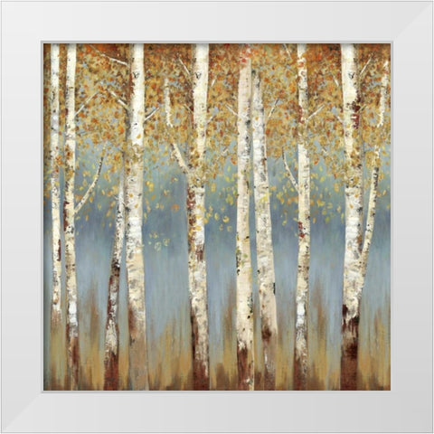 Falling Embers I - Mini White Modern Wood Framed Art Print by Pearce, Allison