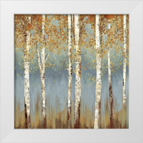 Falling Embers II - Mini White Modern Wood Framed Art Print by Pearce, Allison