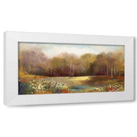 Park Garden White Modern Wood Framed Art Print by Pearce, Allison