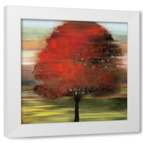 Flow Trees I - Mini White Modern Wood Framed Art Print by Pearce, Allison