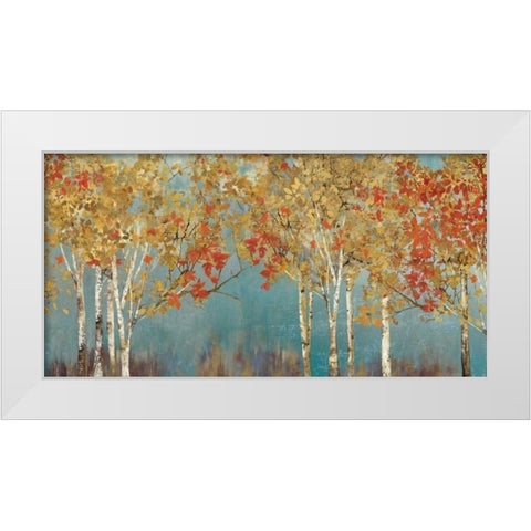 First Moment White Modern Wood Framed Art Print by Pearce, Allison