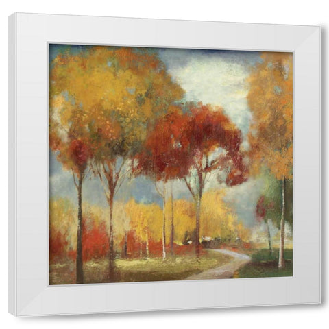 Odyssey White Modern Wood Framed Art Print by Pearce, Allison