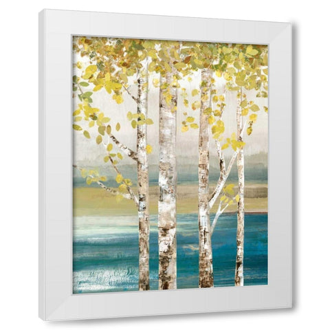 Down by the River II White Modern Wood Framed Art Print by Pearce, Allison