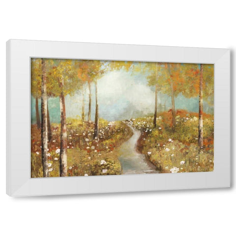 On the Hill White Modern Wood Framed Art Print by Pearce, Allison