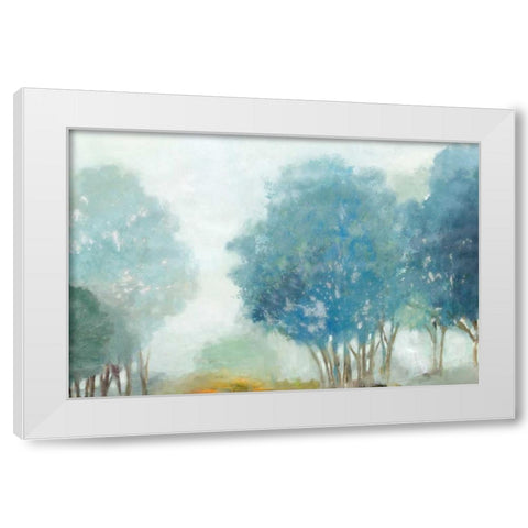 Blueberry Hill White Modern Wood Framed Art Print by Pearce, Allison