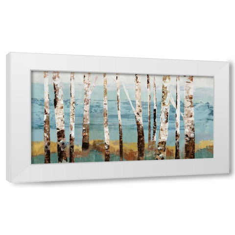 Birch Reflection White Modern Wood Framed Art Print by Pearce, Allison