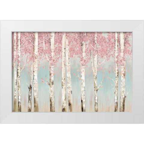 Evening Haze Blush Version  White Modern Wood Framed Art Print by Pearce, Allison