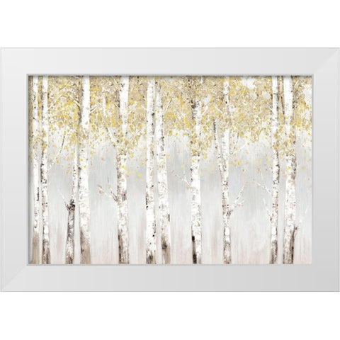 Evening Haze Yellow Version  White Modern Wood Framed Art Print by Pearce, Allison