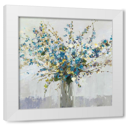 Bouquet White Modern Wood Framed Art Print by Pearce, Allison