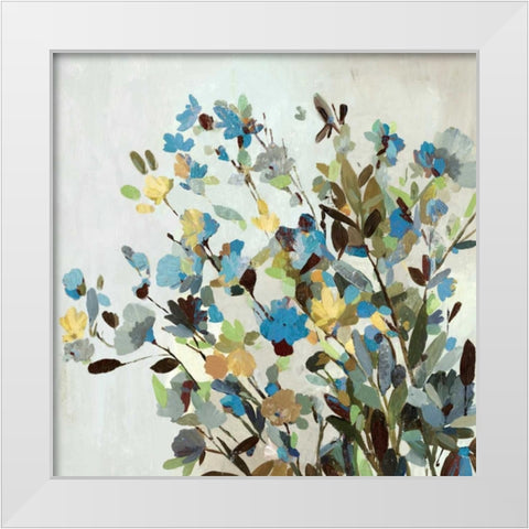 Spring Flowers White Modern Wood Framed Art Print by Pearce, Allison