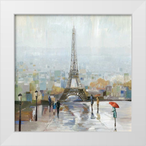 Paris White Modern Wood Framed Art Print by Pearce, Allison