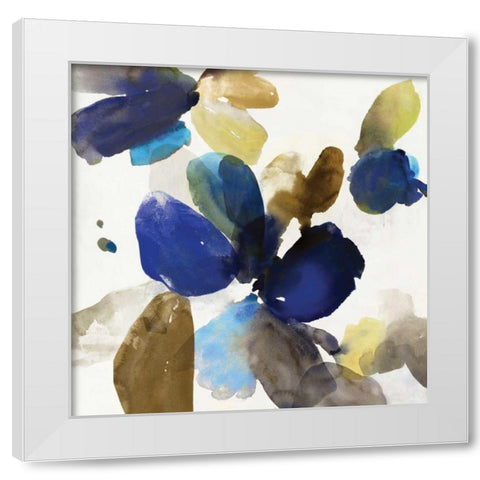 Blue Velvet I White Modern Wood Framed Art Print by Pearce, Allison