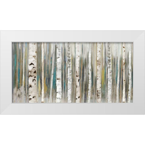 Birch Forest White Modern Wood Framed Art Print by Pearce, Allison