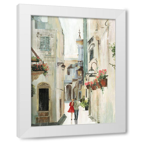 Parisian Walkthrough  White Modern Wood Framed Art Print by Pearce, Allison