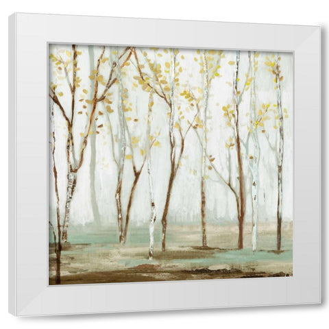 White on white landscape White Modern Wood Framed Art Print by Pearce, Allison