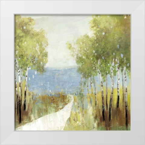 Serenity White Modern Wood Framed Art Print by Pearce, Allison