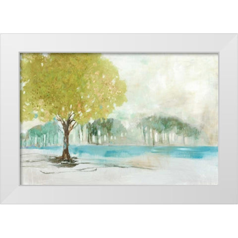 Solitude White Modern Wood Framed Art Print by Pearce, Allison