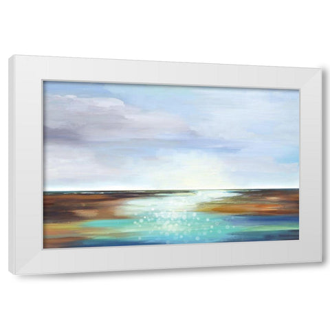 Tides Roll In I White Modern Wood Framed Art Print by Pearce, Allison