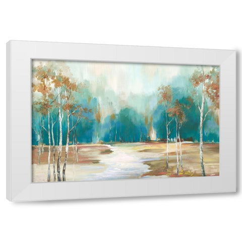 Pathway to the Forest White Modern Wood Framed Art Print by Pearce, Allison