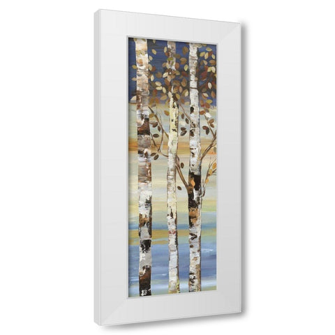 Dark Birch II  White Modern Wood Framed Art Print by Pearce, Allison