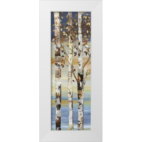 Dark Birch II  White Modern Wood Framed Art Print by Pearce, Allison