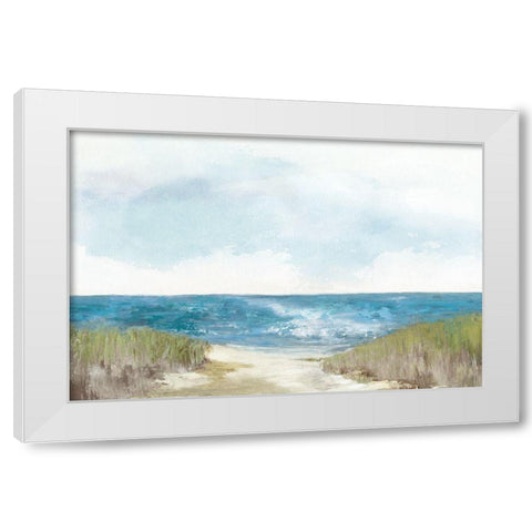 Sunny Beach II White Modern Wood Framed Art Print by Pearce, Allison