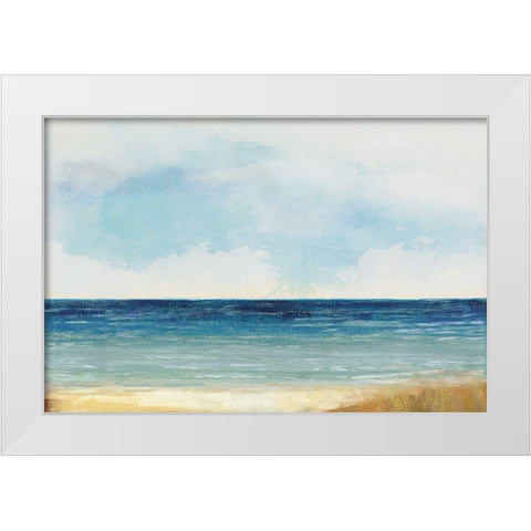 Summer by the Water  White Modern Wood Framed Art Print by Pearce, Allison