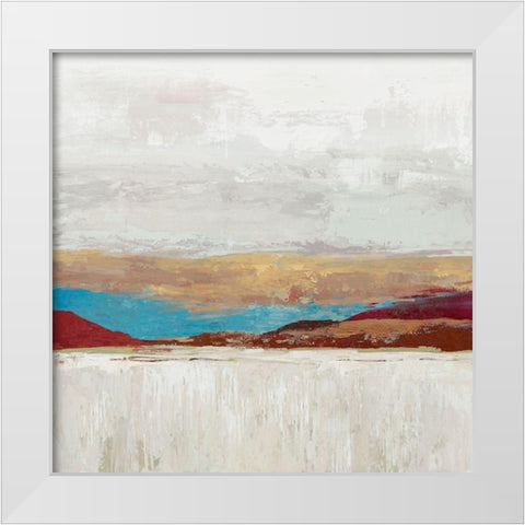 Calmness White Modern Wood Framed Art Print by Pearce, Allison