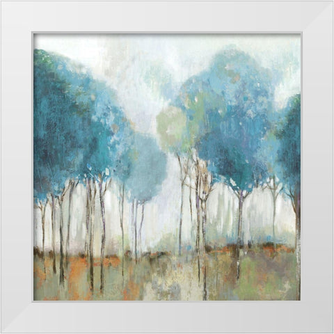 Misty Meadow II White Modern Wood Framed Art Print by Pearce, Allison